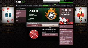 Bets10 Türk Pokeri Hoşgeldin Bonusu